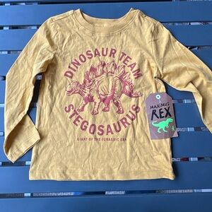 NWT Maximus Rex long sleeve dinosaur stegosaurus tee